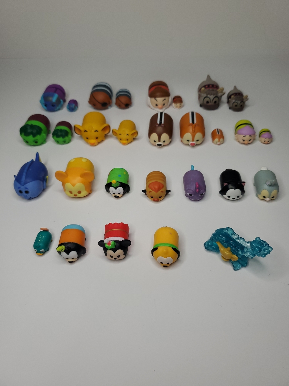 Disney Tsum Tsum Mini Figure Lot Simba Stitch Sven Goofy Perry Hulk Aladdin Dory